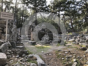 Ruins of the ancient Byzantine city of Phaselis
