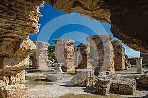 Ruins of Ancient Carthage - Baths of Carthage, Tunisia