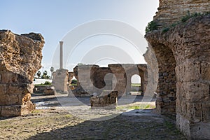 Ruins of the ancient Carthage city, Tunis, Tunisia, North Africa