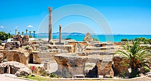 Ruins of ancient Carthage. Tunis, Tunisia, North Africa