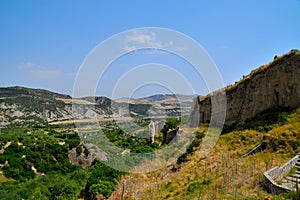 Ruins of ancient church 1200A.C. in a little village in the south of Italy