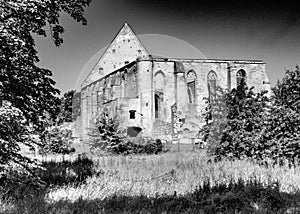 The ruins of the ancient church `Birgita` in the city of Tallinn.