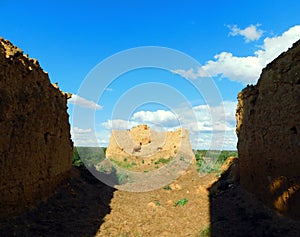 ruins of a ancient church in Zamora province