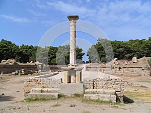 Ruins of ancient city of Carthage Tunisia