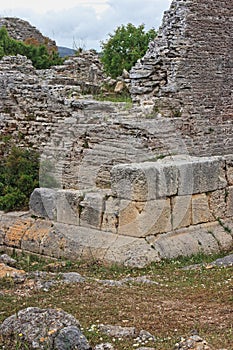 The ruins of the ancient city of Cosa in central Italy