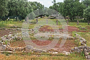 The ruins of the ancient city of Cosa in central Italy