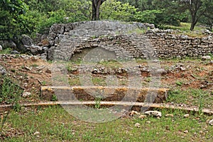 The ruins of the ancient city of Cosa in central Italy