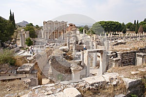 Ruins of the ancient city Ephesus