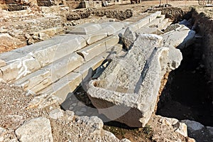 Ruins of ancient city Heraclea Sintica - built by Philip II of Macedon