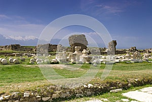 Ruins of the ancient city of Hierapolis