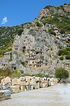 The ruins of the ancient city of Mira are the capitals of the Lycian kingdom.