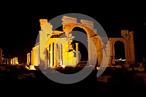 Ruins of ancient city of Palmyra - Syria