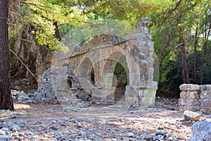 The ruins of the ancient city of Phaselis.