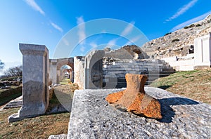 Ruins of the ancient city of Philippi, Eastern Macedonia and Thrace, Greece