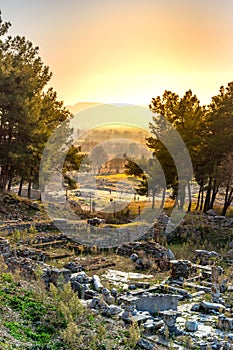 Ruins of the ancient city of Philippi, Eastern Macedonia and Thrace, Greece