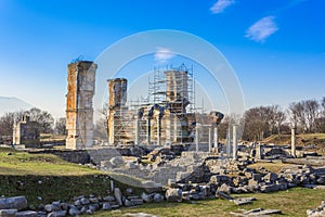 Ruins of the ancient city of Philippi, Eastern Macedonia and Thrace, Greece