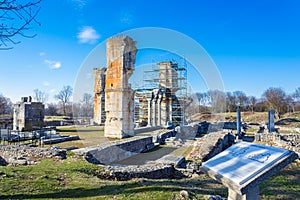 Ruins of the ancient city of Philippi, Eastern Macedonia and Thrace, Greece.