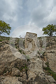 Ruins of ancient civilizations in the mountains of Mesopotamia photo