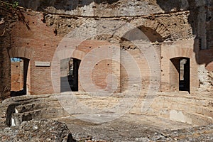 Ruins of the ancient complex of Hadrian Villa, Tivoli