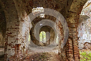ruins of the ancient copper-smelting plant Preobrazhensky in the village of zilair