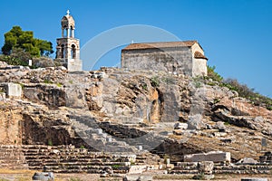 In the ruins of ancient Eleusis city