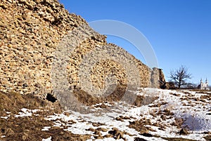 The ruins of an ancient fortress