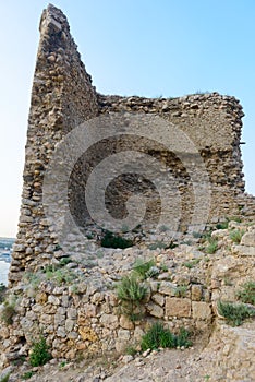 Ruins of the ancient fortress of Cembalo
