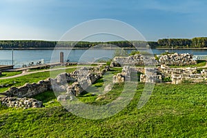 Ruins of ancient fortress Durostorum, near Silistra - Bulgaria