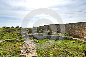 Ruins of ancient fortress on Kaliakra headland