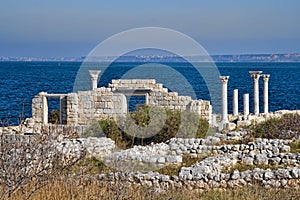 Ruins of Ancient Greek basilica in Chersonesus