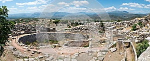 Ruins of the ancient Greek city Mycenae