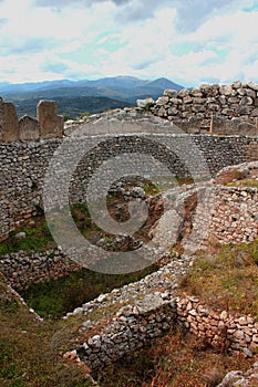 Ruins of the ancient Greek city Mycenae, Peloponnese