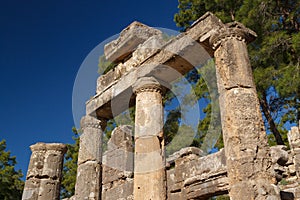 Ruins of the ancient Greek and Roman town Seleucia & x28;Pamphylia& x29;