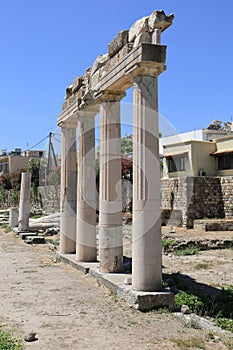 Ruins of Ancient Gymnasium in Kos Town