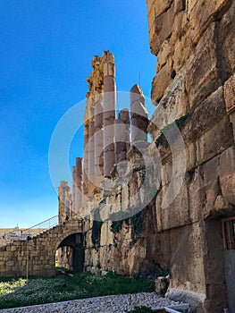 The ruins of ancient Heliopolis in Baalbek, Lebanon