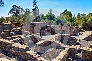 The ruins of the ancient Jewish settlement in Katzrin