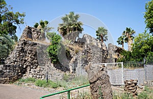 Ruins of ancient Jews city in Tiberias