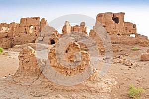 The Ruins of the ancient Jiaohe city,China