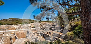 Ruins of Ancient Kamiros in Crete