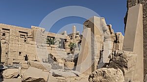 Ruins of the ancient Karnak temple in Luxor.