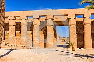 Ruins of the ancient Karnak temple. Luxor, Egypt