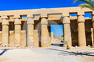 Ruins of the ancient Karnak temple. Luxor, Egypt