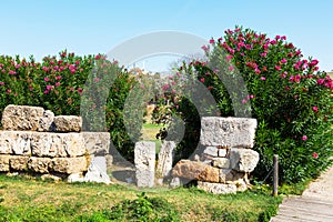 Ruins of ancient Kerameikos in Athens, Greece