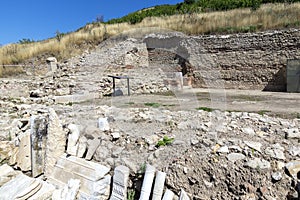 Ruins of ancient Macedonia polis Heraclea Sintica, Bulgaria