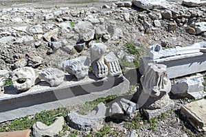 Ruins of ancient Macedonia polis Heraclea Sintica, Bulgaria