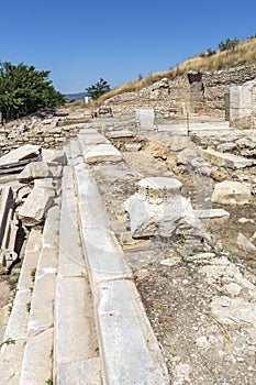 Ruins of ancient Macedonian polis Heraclea Sintica, Bulgaria