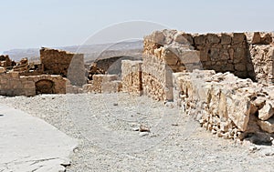 Ruins of the ancient Masada, Southern district, Israel.