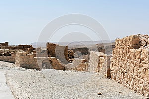 Ruins of the ancient Masada, Southern district, Israel.