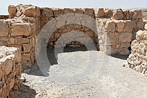 Ruins of the ancient Masada, Southern district, Israel.