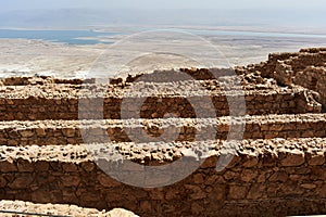 Ruins of the ancient Masada, Southern district, Israel.